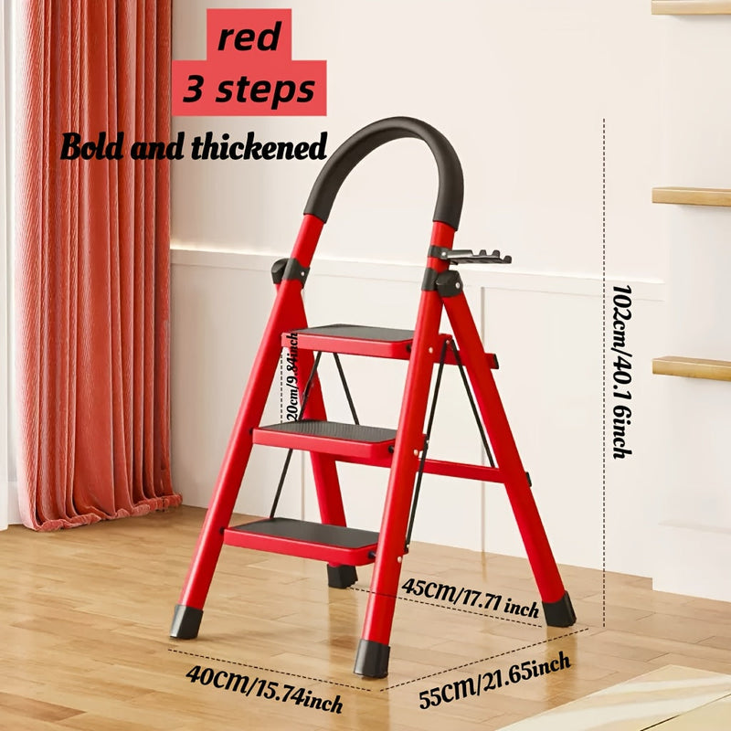 Heavy Duty Folding Step Ladder 3/4/5 Step Non-Slip 500LBS Capacity Portable