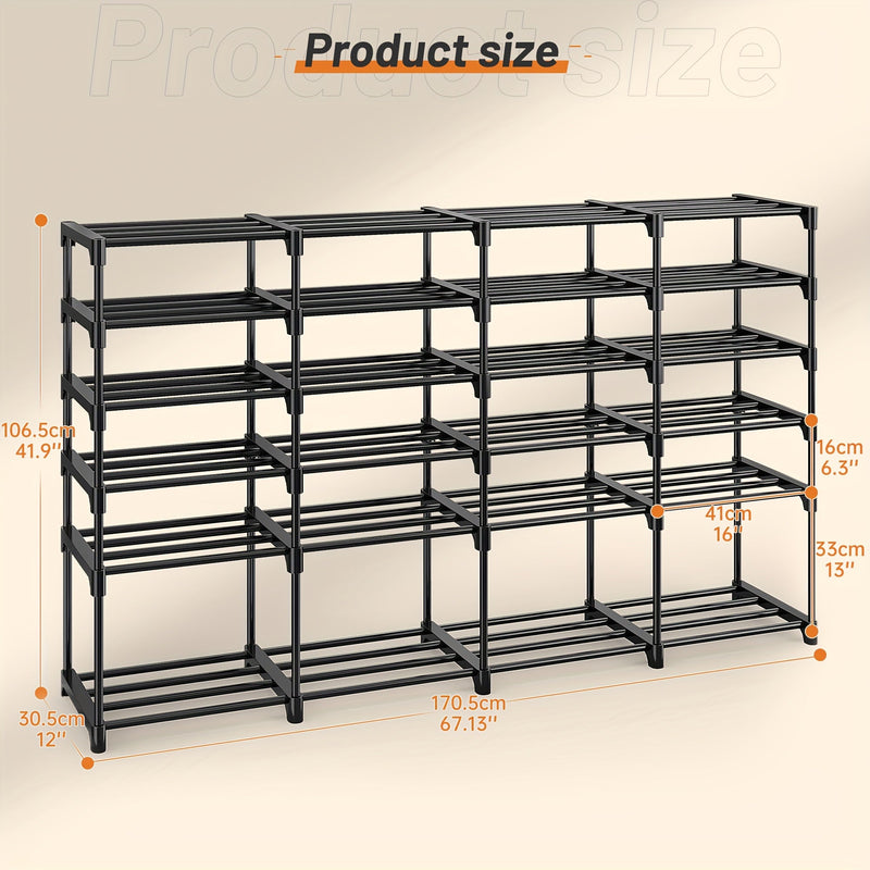 Stackable Shoe Rack Bookshelf Storage Shelf Freestanding Organizer for Entryway