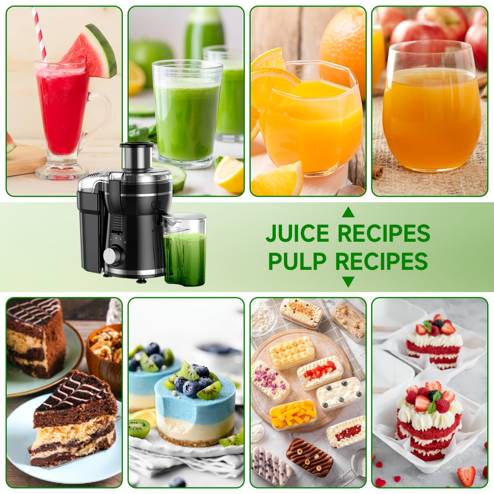 500W Centrifugal Juicer Machine 3 Speed Wide Mouth Fruit Vegetable Extractor