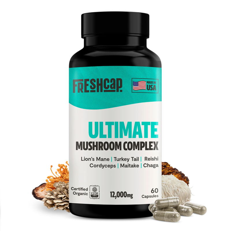Organic Mushroom Complex Supplement Capsules