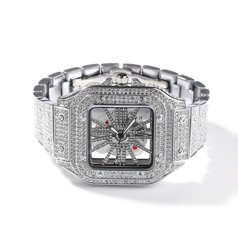 Hip-Hop Skeleton Square Watch