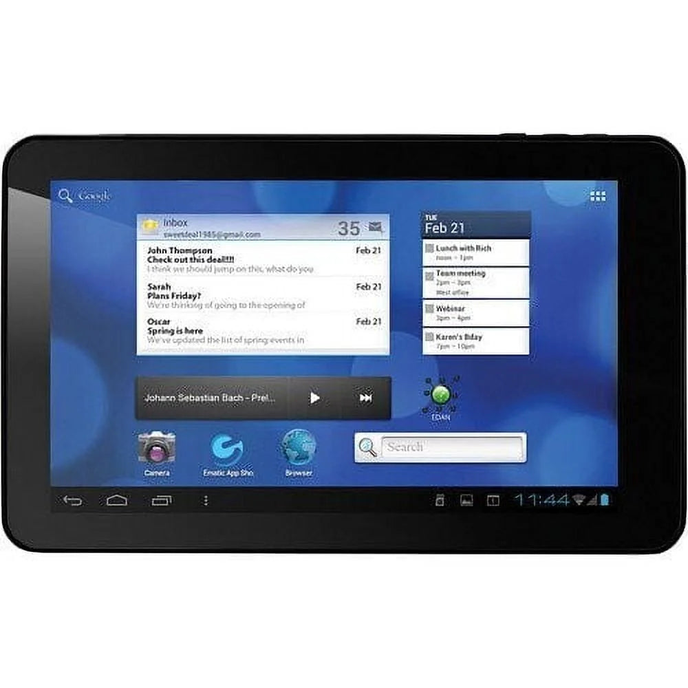 Ematic eGlide XL Pro Tablet, 10" WSVGA, 1 GHz, 512 MB RAM, 4 GB Storage (Black) - Refurbished