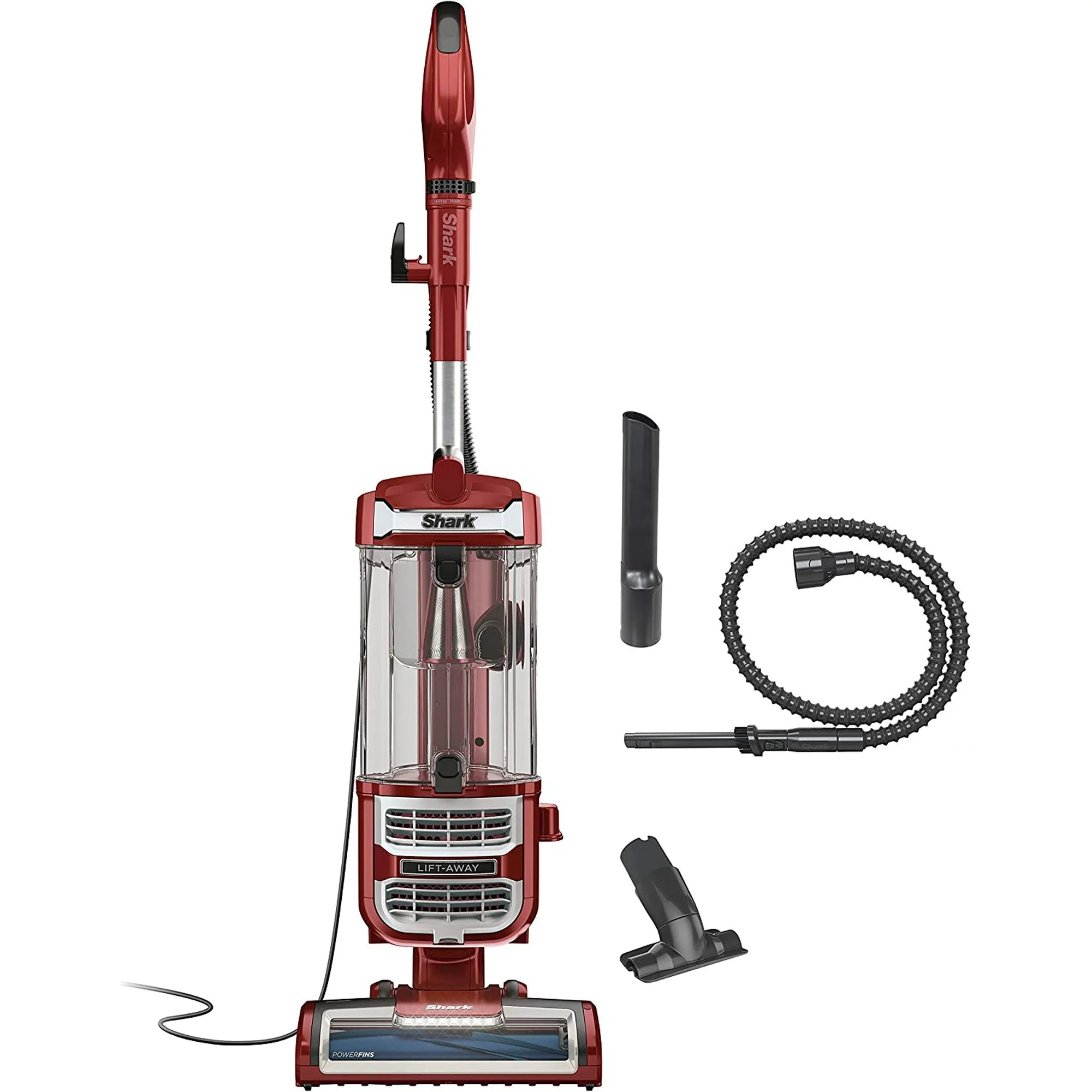 Shark ZD402 Rotator Lift-Away Upright Vacuum with PowerFins and Self-Cleaning Brushroll (Red) (Refurbished)