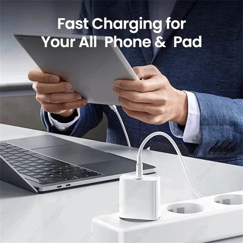 40W USB-C Fast Charger for iPhone - PD Quick Charge Power Adapter with 1 USB-C Port