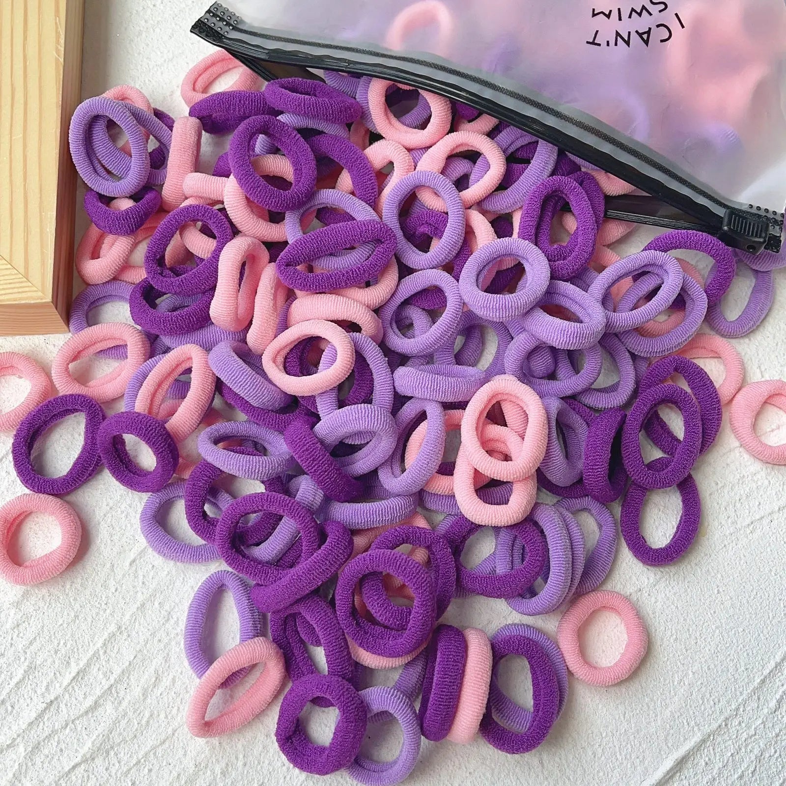20/50-Pack Kids Elastic Hair Bands, Colorful Girls Scrunchies & Baby Hair Ties
