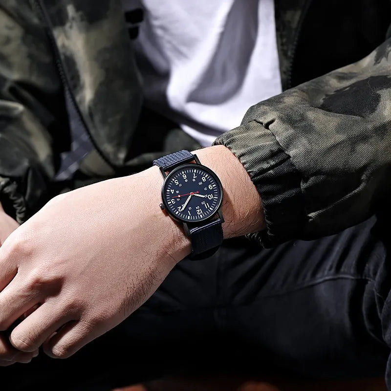 Men's Large Dial Quartz Watch 38mm (1.5 in) - Luminous Hands, Alloy Case & Bracelet, Fashion Casual