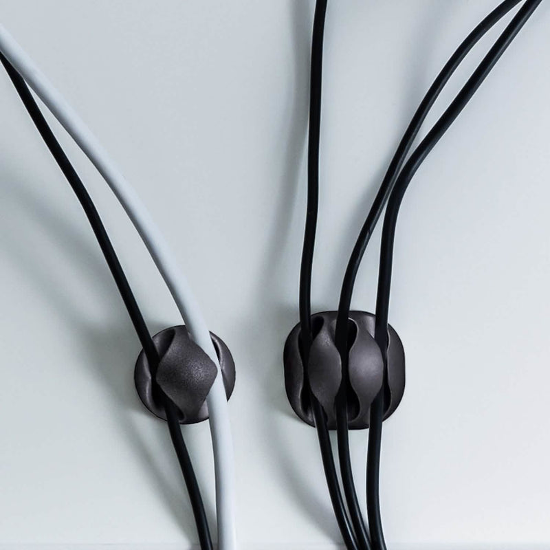 10-Pack: Self Adhesive Cable Clips For Cord Holders Managing Cables Wires