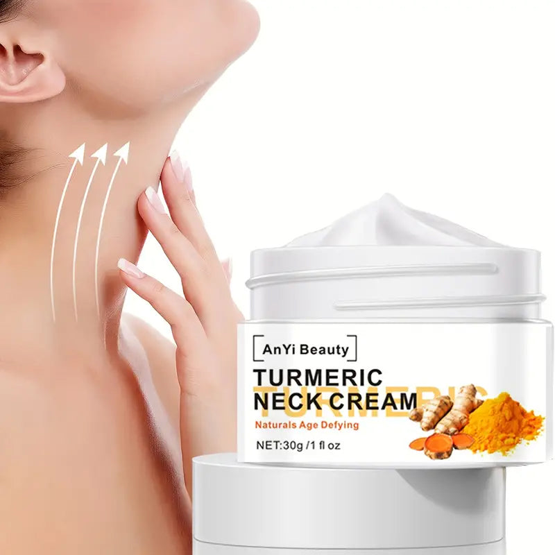 Turmeric Neck Firming Cream Facial Moisturizer with Retinol Collagen and Hyaluronic Acid