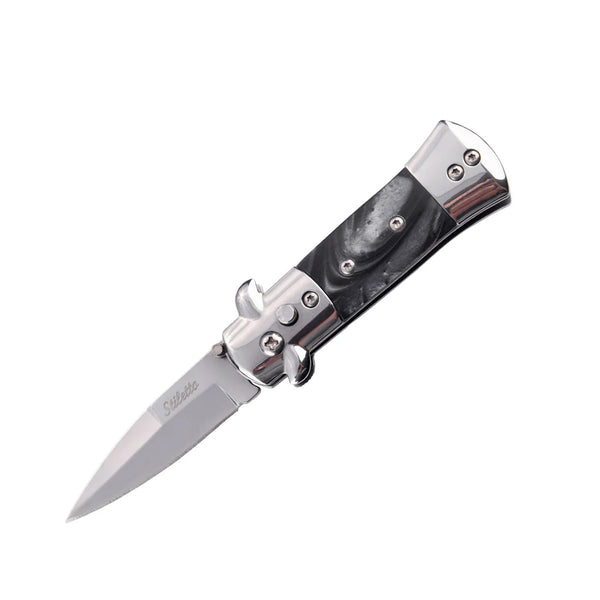 2-Pack: 3.25" Stiletto Automatic Spring Assisted Knife