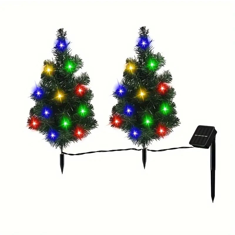 IP65 Waterproof Solar Powered Prelit Small Christmas Tree