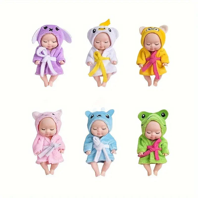 Sleep Simulative Rebirth Princess Dolls in Bathrobes