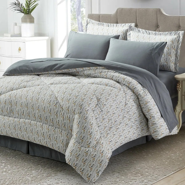 8-Piece: Bibb Home Down Alternative Comforter Set