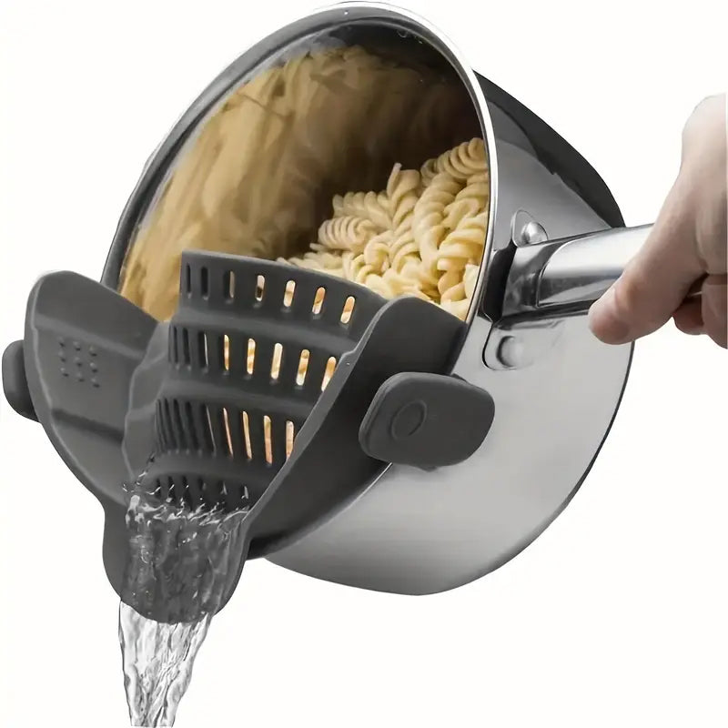 Adjustable Clip-On Strainer for Pots and Pans