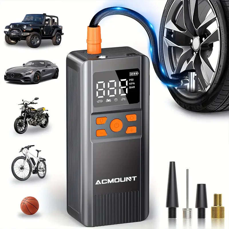 Acmount Tire Inflator Portable Air Compressor 150PSI