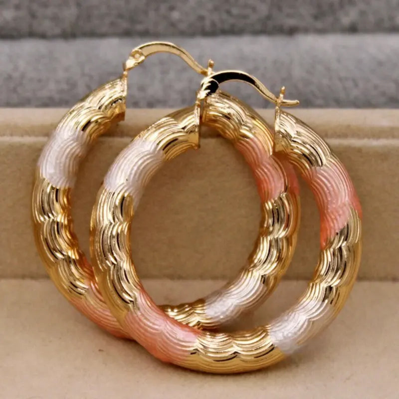 Leverback Hoop Earrings Chunky O-Shaped Tiny Earrings