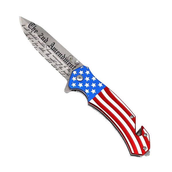 5" Spring Assisted 2nd Amendment Knife