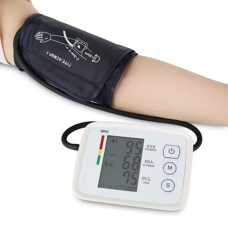 Automatic Upper Arm Blood Pressure Monitor with Heart Rate