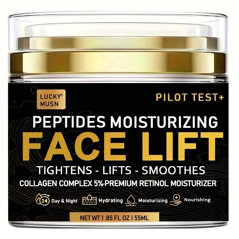 Peptides Face Lift Cream - Deeply Moisturizing, Firming and Lifting Skin