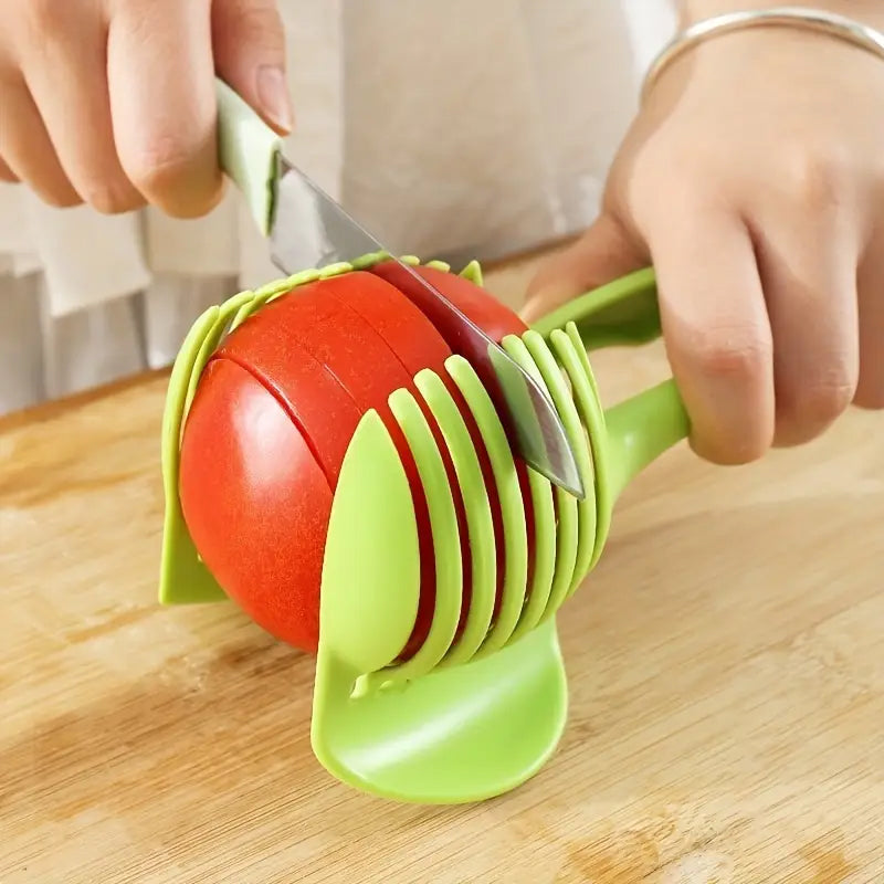 Tomato Slicer Round Fruit Tongs