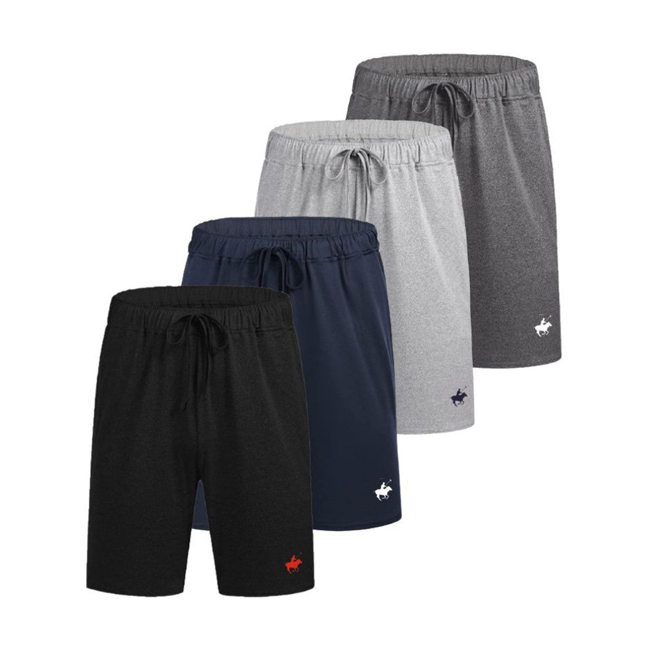 4-Pack: Men's Lounge Shorts with Pockets