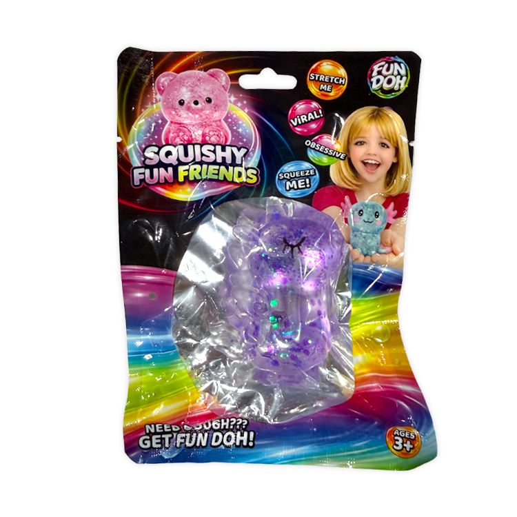 Fun Doh Squishy Fun Friends Sensory Fidget Toy – Assorted Characters
