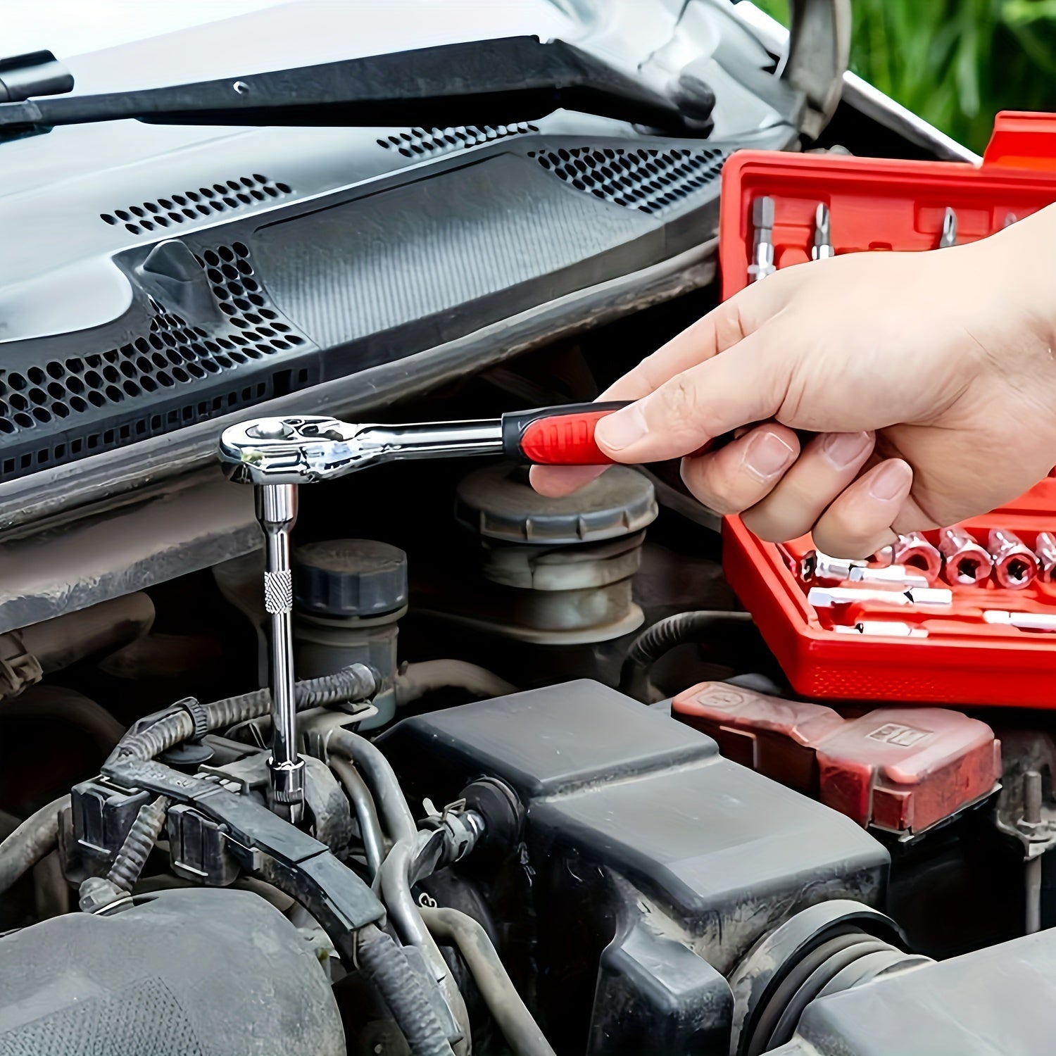 46pc Ratchet & Wrench Tool Set