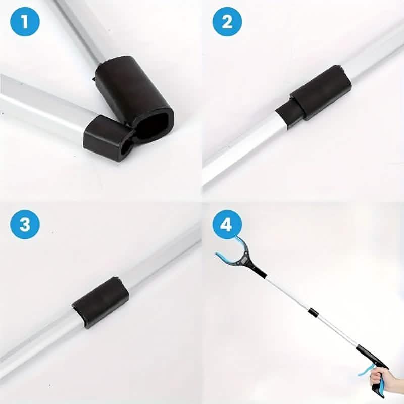 Heavy-Duty Steel Folding Trash Picker – 32" with Magnet & Anti-Slip Handle