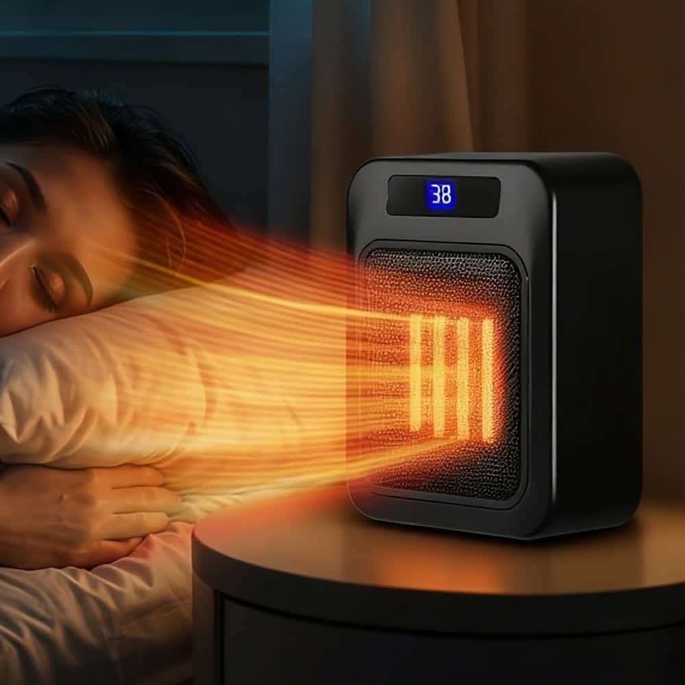 Space Heater for Indoor Use – 1500W Ceramic with Remote & Timer