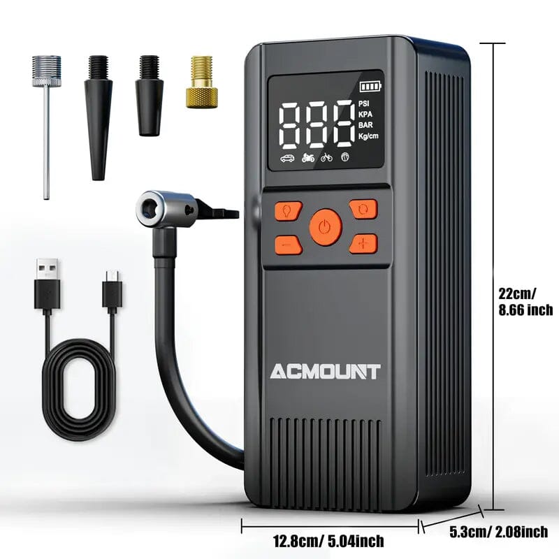 Acmount Tire Inflator Portable Air Compressor 150PSI Automotive - DailySale