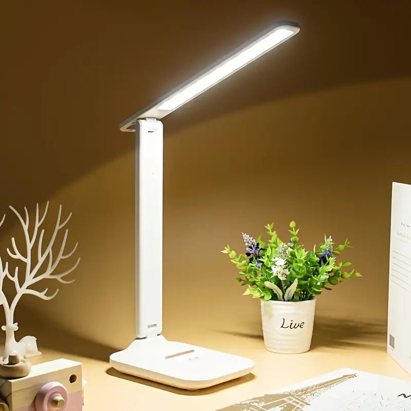 Adjustable LED Desk Lamp with Touch Control, Eye-Care Technology, USB Powered Indoor Lighting - DailySale