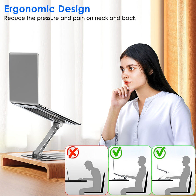 Adjustable Stepless Angle Laptop Stand Riser Computer Accessories - DailySale