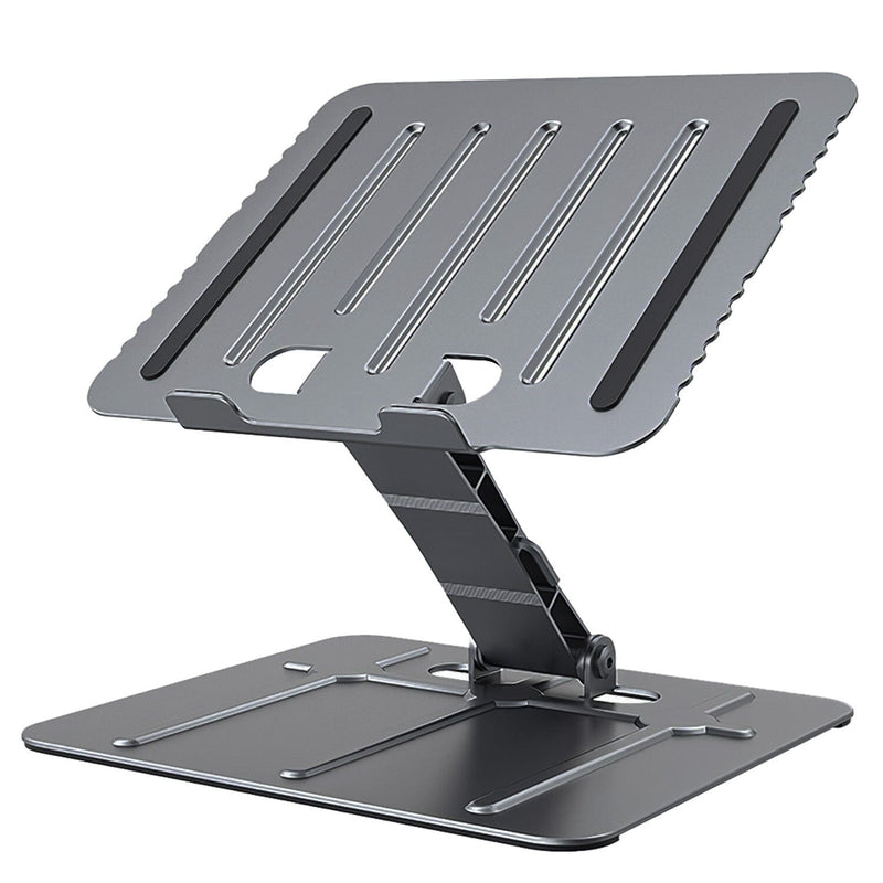 Adjustable Stepless Angle Laptop Stand Riser Computer Accessories Gray - DailySale