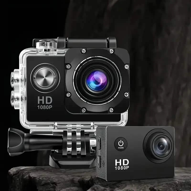 Ultra HD 1080P Action Camera – 140° Wide Angle, Fisheye Lens, LCD Display