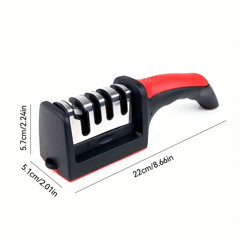 Professional Knife Sharpener 4 Stages Stone Tungsten Diamond Ceramic Tool