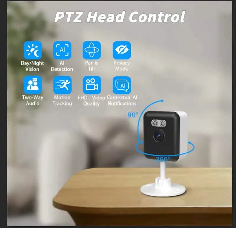 3MP Smart Home Security Camera – Night Vision, Two-Way Audio, Motion Detection, Alexa Compatible