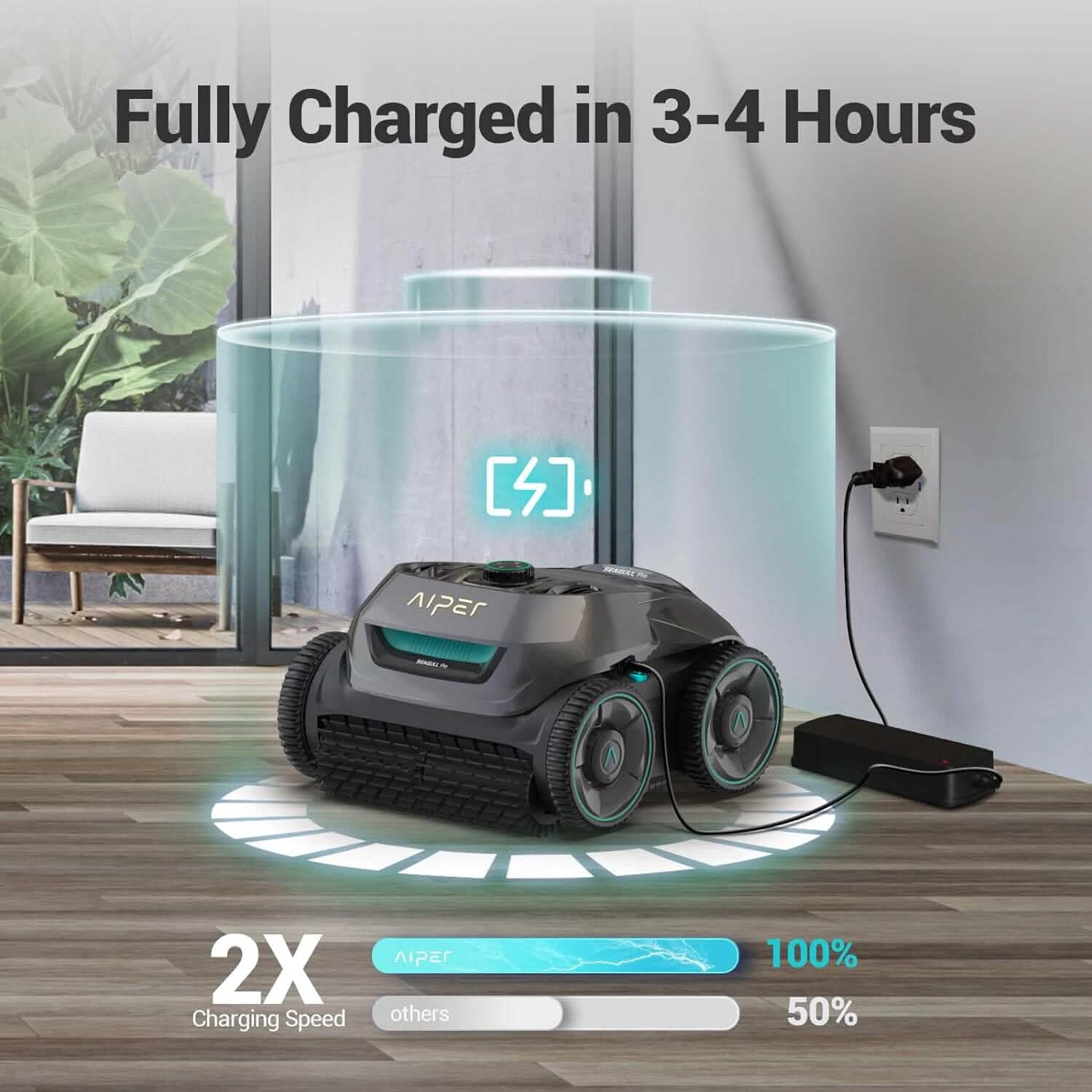 AIPER Seagull Pro Lite Cordless Robotic Pool Vacuum Cleaner (Refurbished) Household Appliances - DailySale