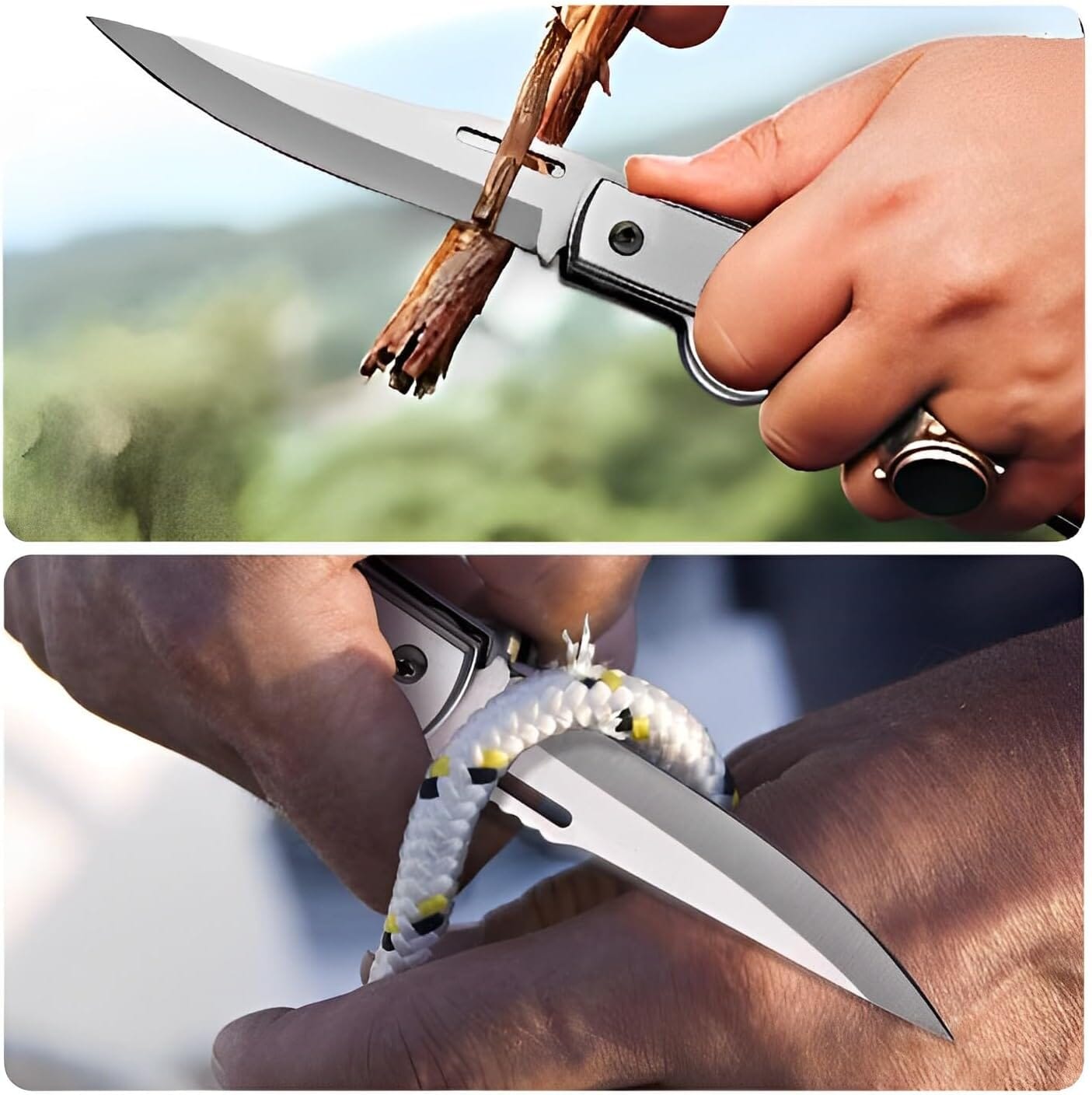 AK47 Pocket Folding Knife, Tactical Knife for Camping Hunting Survival Indoor and Outdoor Activities Tactical - DailySale