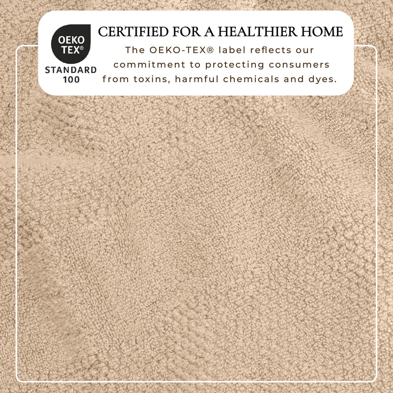 100% Cotton Woven Texture Bath Towel Set - Marbella Collection