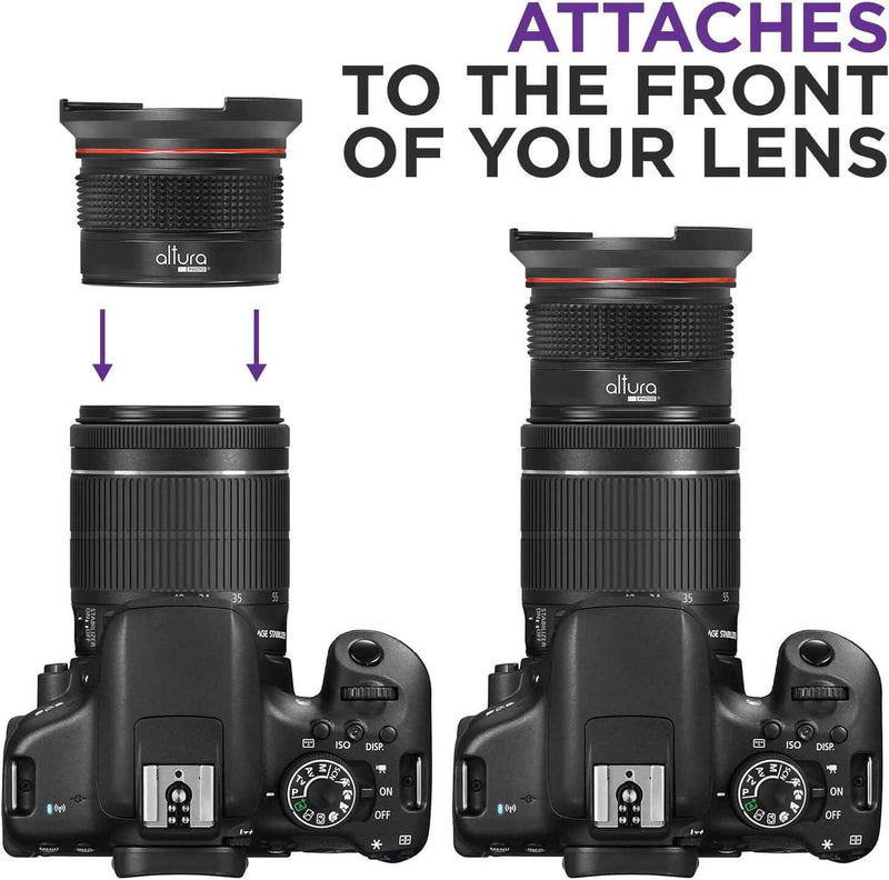 Altura Photo 52MM 0.35x HD Fisheye Nikon Wide Angle Lens (w/Macro Portion) Cameras & Drones - DailySale