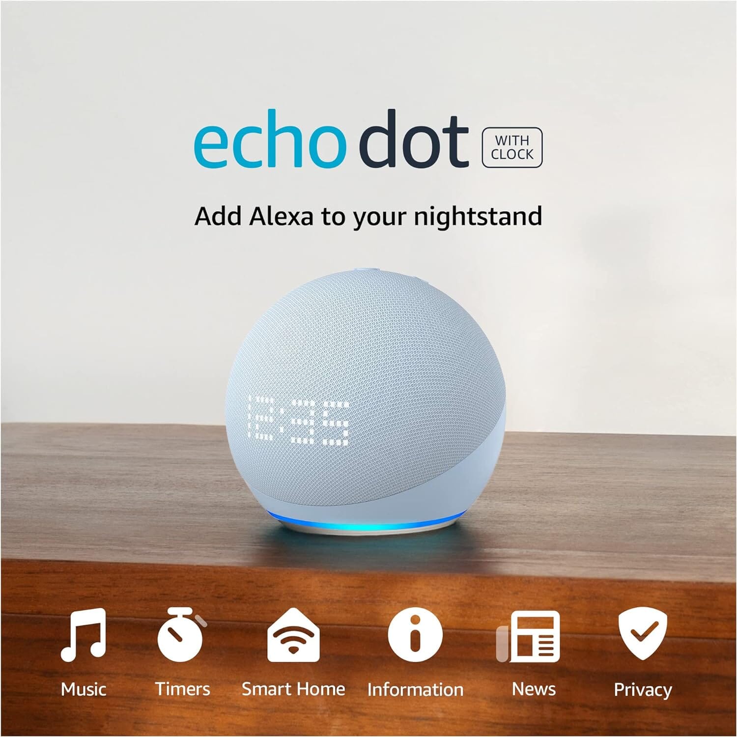 Amazon Echo Dot (5th Gen) with Clock Smart Home & Security - DailySale