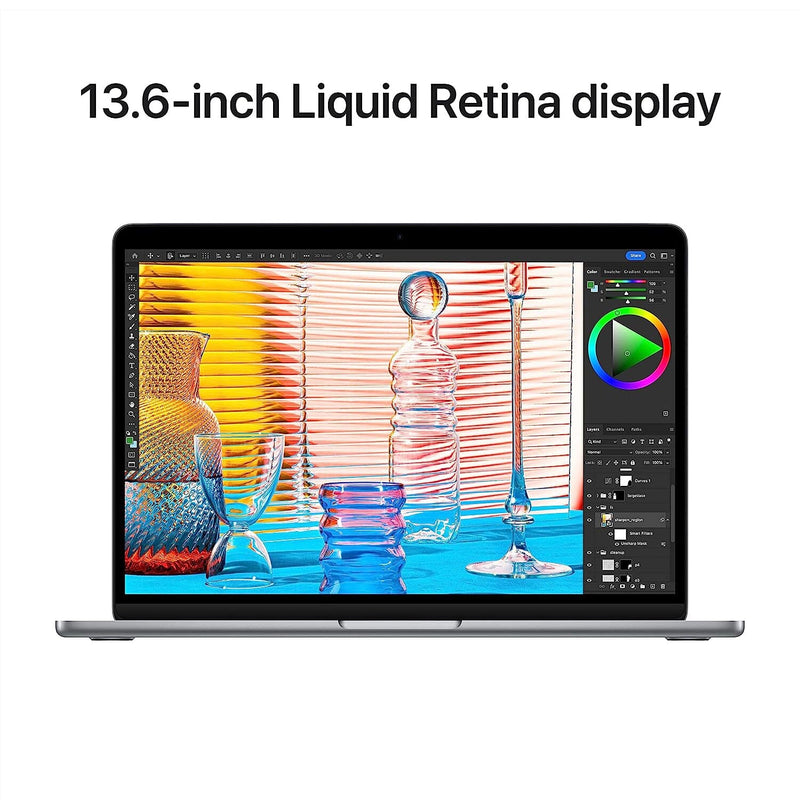 Apple 2022 MacBook Air Laptop M2 Chip 13.6" Liquid Retina Display 8GB RAM 256GB SSD (Refurbished) Laptops - DailySale