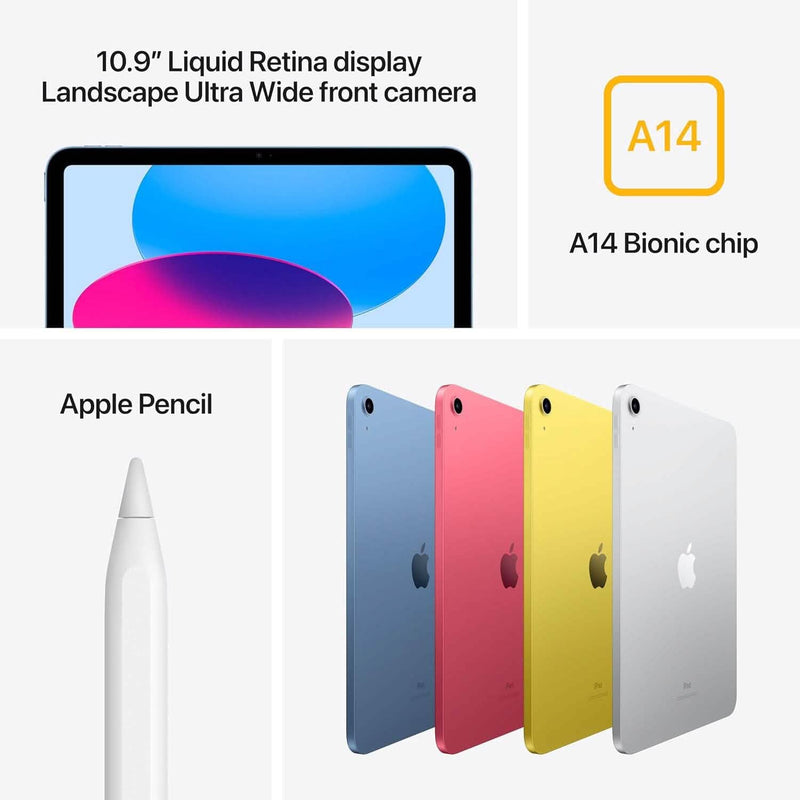 Apple iPad (10th Generation) with A14 Bionic chip 10.9-inch Liquid Retina Display 64GB Wi-Fi Tablets - DailySale