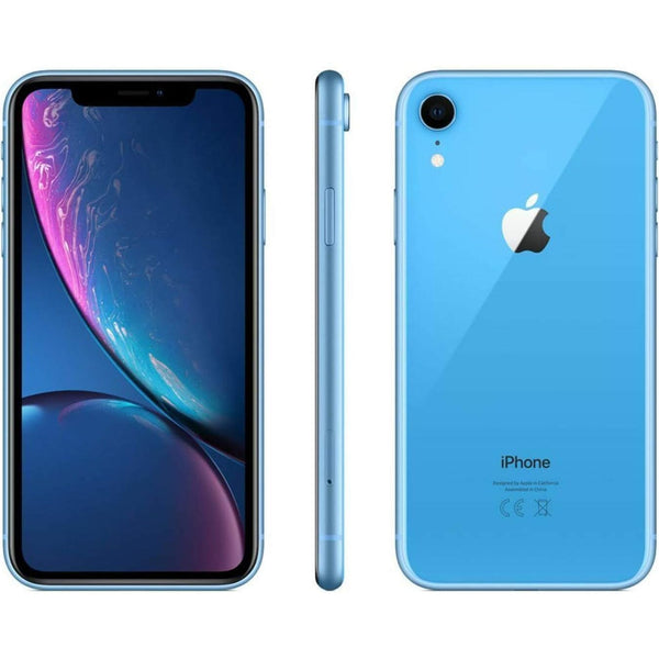Apple iPhone XR, 128GB Blue GSM Carriers (Refurbished) Cell Phones - DailySale