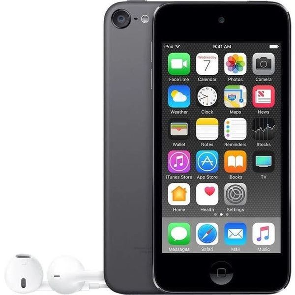 Front and back view of Apple iPod Touch 7th Generation (Refurbished) in grey