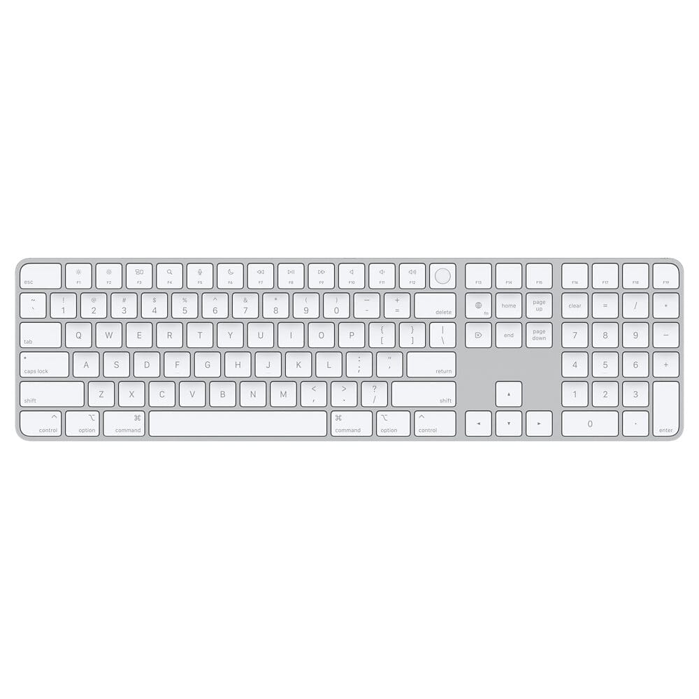 Apple Magic Keyboard with Touch ID and Numeric Keypad - US English - White Keys Computer Accessories - DailySale