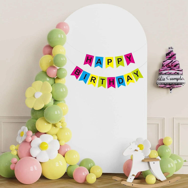 Arch Backdrop Stand Cover White Spandex Fitted Double-Sided Background Covering Holiday Decor & Apparel - DailySale