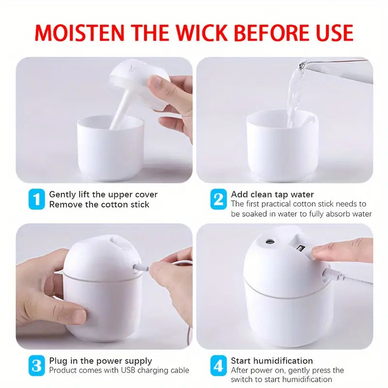 Aroma Diffuser & Humidifier Cold Mist & Night Light Wellness - DailySale