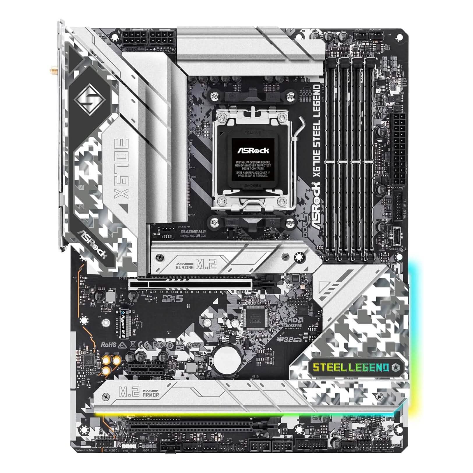 ASRock X670E Steel Legend Support AMD AM5 Ryzen Motherboard (Refurbished) Computer Accessories - DailySale