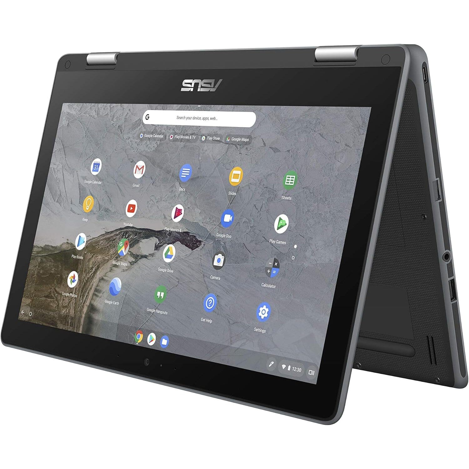 ASUS Chromebook Flip C214MA-YS02T 11.6 Chromebook, Touchscreen Convertible, Intel N4000, 4GB DDR4 RAM, 32GB Storage (Refurbished) Laptops - DailySale