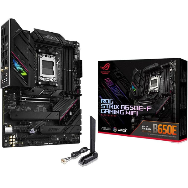 Asus Rog Strix B650E-F Gaming WiFi AM5 Ryzen 7000 Gaming Motherboard (Refurbished) Computer Accessories - DailySale